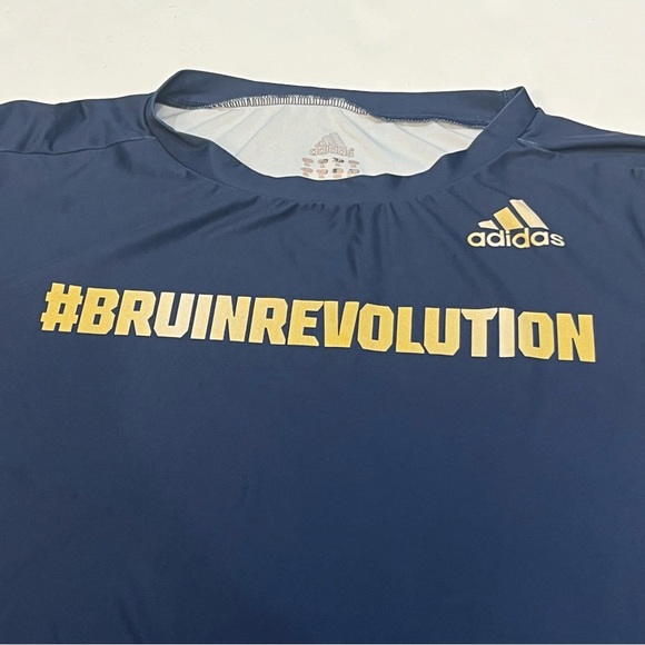 Adidas Blue UCLA College Bruins Fitted Running Shirt Size XL Bruins Revolution - Picture 11 of 14
